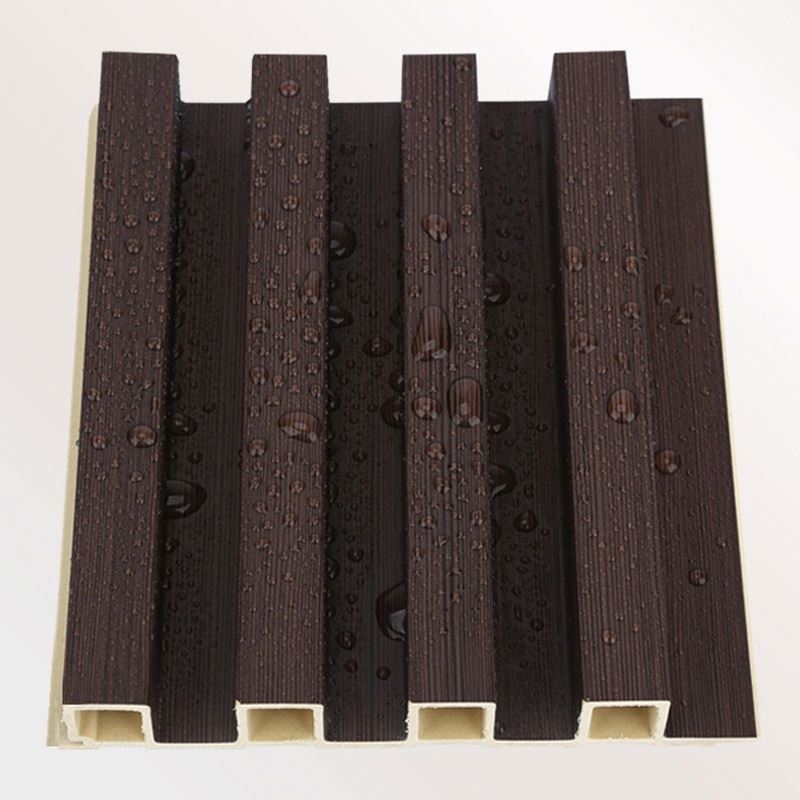 Customized Waterproof Pvc Leather Sheet Wall Panels Fluted Thick Wpc Cladding Wall Panel