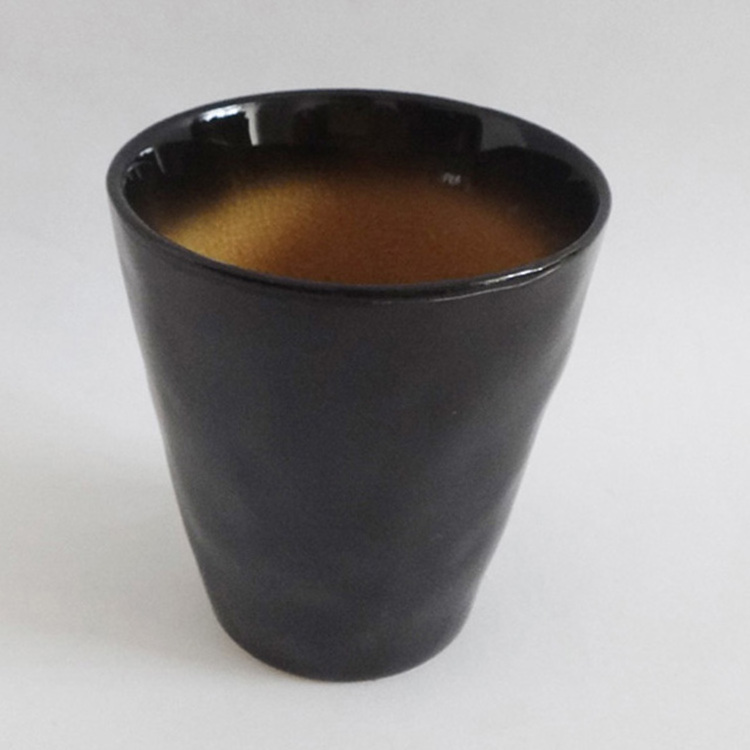 8oz crackle color glaze stackable small japanese ceramic coffee mug drink cup