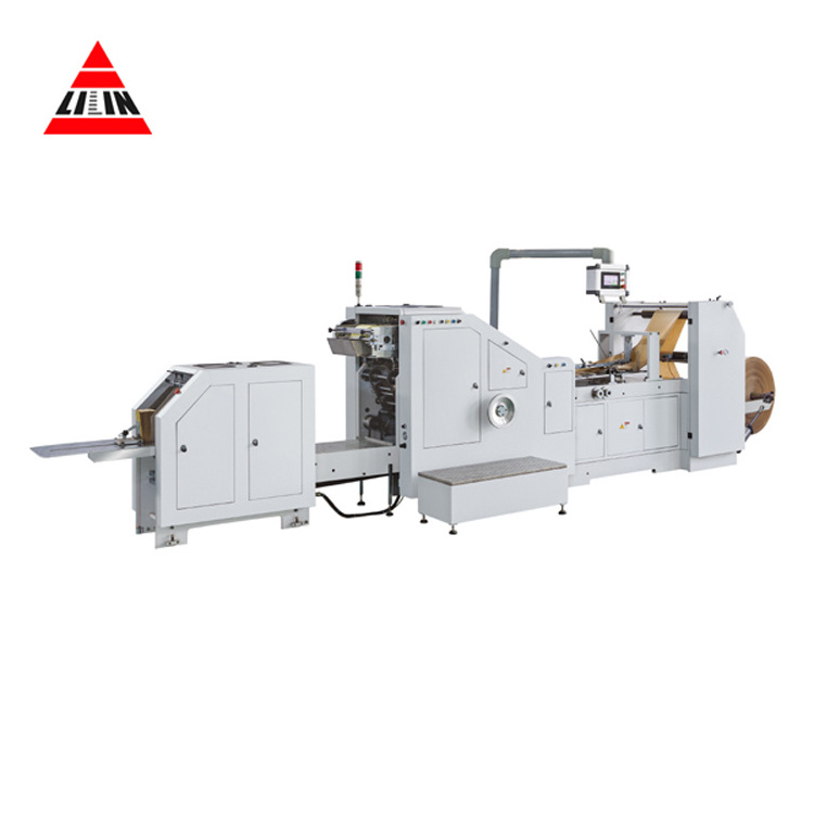 Professional Manufacturer LSB-450 Roll Feeding Square Bottom Paper Bag Making Machine Price