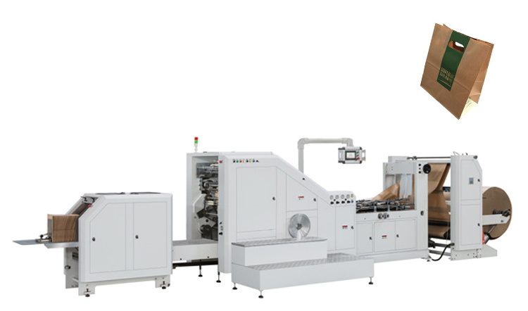 Professional Manufacturer LSB-450 Roll Feeding Square Bottom Paper Bag Making Machine Price