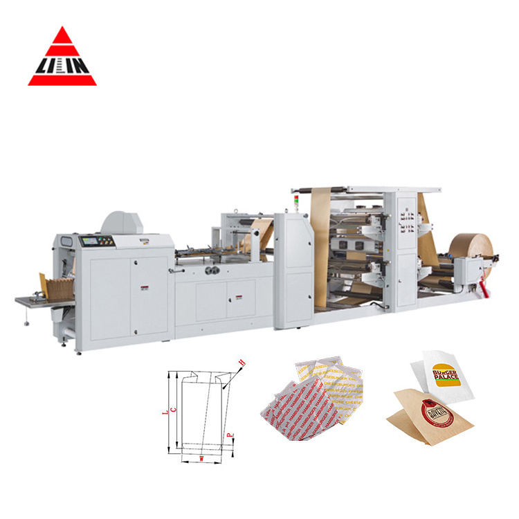 LMD-400 Fully Automatic Kraft bread Paper Bag Making Machine For V Bottom Bags sac kraft paper bag maker ce