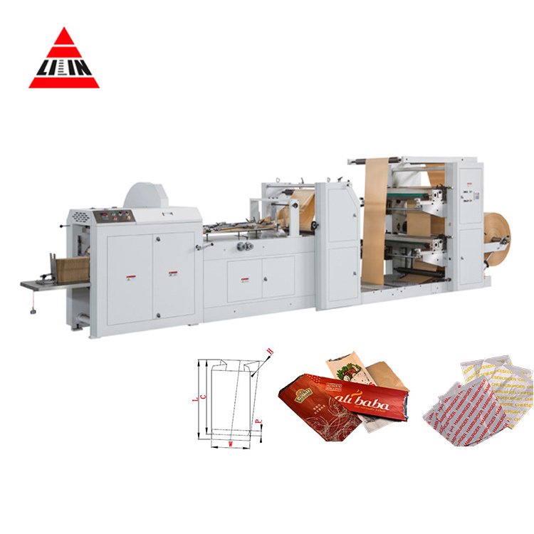 LMD-400 Fully Automatic Kraft bread Paper Bag Making Machine For V Bottom Bags sac kraft paper bag maker ce