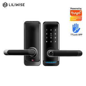 Liliwise Tuya TTLock WiFi Electronic Digital Keyless High Security Waterproof Smart Door Lock For Home Airbnb Apartment Project