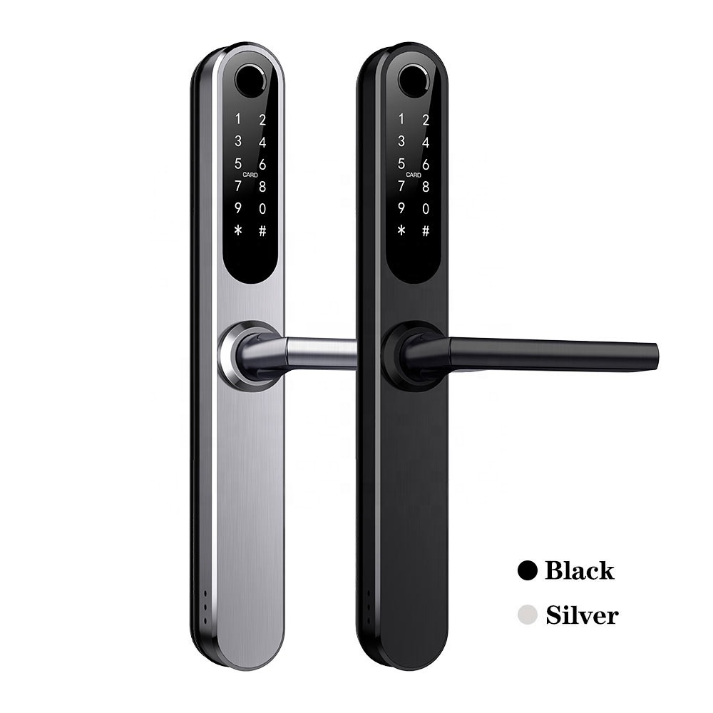 Security Tuya Deadbolt Safe Digital Double Sided Outdoor Digital Auto Smart Biometric Fingerprint Door Lock