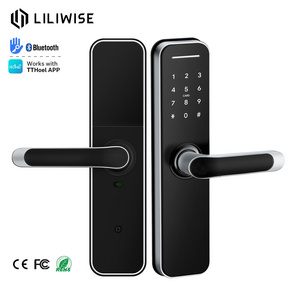 Liliwise TThotel Locks Waterproof Outdoor Smart Biometric Fingerprint Door Lock For Airbnb Condo Apartment Project