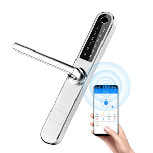 Ttlock App Wifi Smart Handle Door Lock Password Smart Door Lock For Thin Door