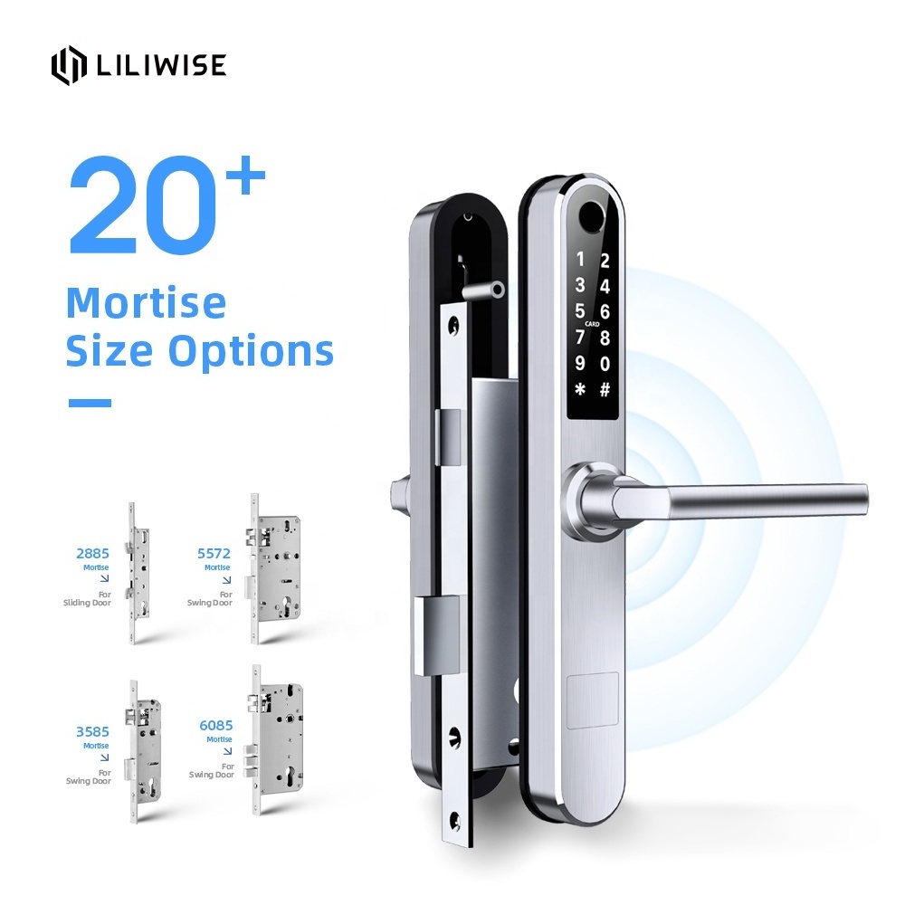 Ttlock App Wifi Smart Handle Door Lock Password Smart Door Lock For Thin Door