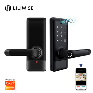 Liliwise Tuya Zigbee Door Lock Card Code Fingerprint Lock BLE Wifi Smart Camera Door Lock with Video Door Bell