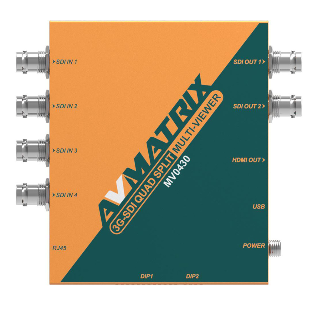 Avmatrix SDI Multiviewer with 2 channel SDI output and 1 channel HDMI output