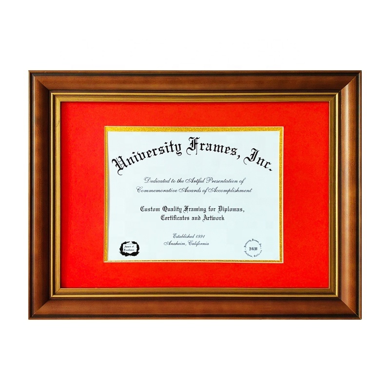 Certificate Frame A4 Document Multi-color Graduation Diploma Frame Wood A4 Certificate Wooden Frame