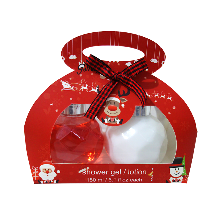 Christmas Bath Lotion Gift Set In Bag