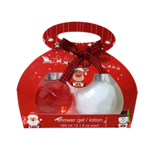 Christmas Bath Lotion Gift Set In Bag