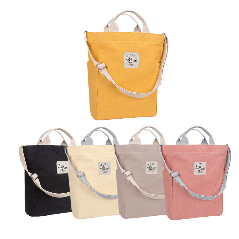 Canvas  cross body bag book tote  ladies weekend bag for casual work