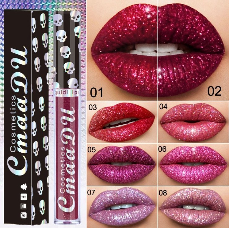 Wholesale Vegan Shimmer Glitter Lip Gloss Cheap Price Matte Metallic Liquid Lipstick Private Label