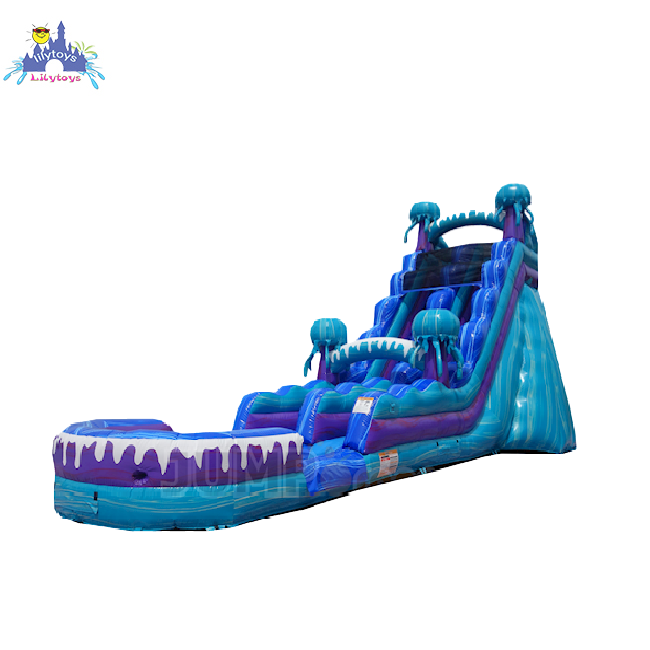 Lilytoys Manufacture Custom Inflatable Slide Water Pvc Bouncy Inflatable Water Slides 20 Foot Backyard Inflatable Water Slides