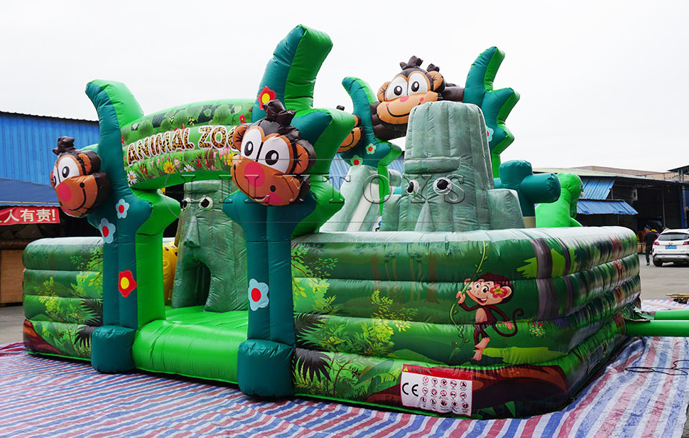 Monkey inflatable water slide swimming pool slide commercial jump castle water slide used commercial for kids and adults