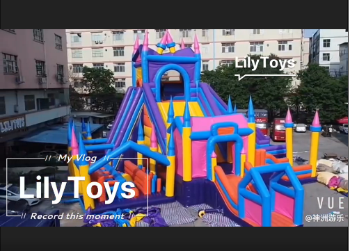 Lilytoys Wholesale Inflat Jumping Kids Giant Inflatable Bounce House Commercial Bouncy Castle with Slide Combo