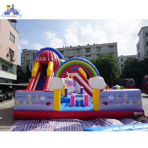 Music Party inflatable trampoline jumping custom outdoor inflatable game children's fun Castle