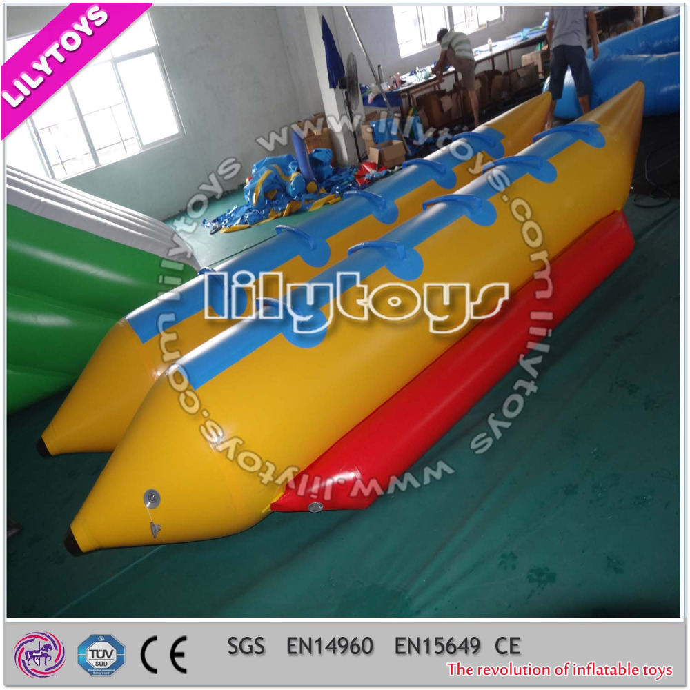 sea aqua park inflatable water banana floating boat for sale