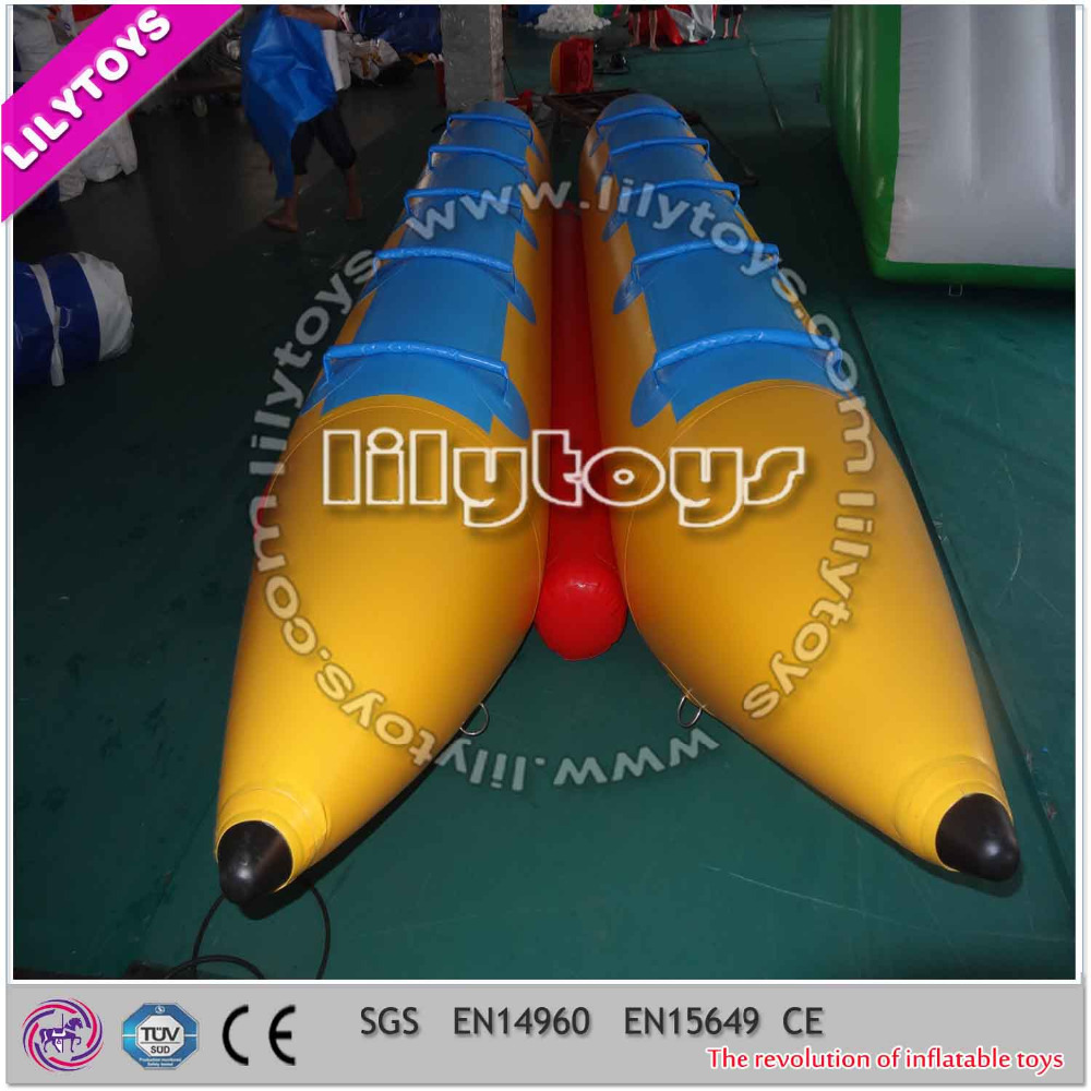 sea aqua park inflatable water banana floating boat for sale