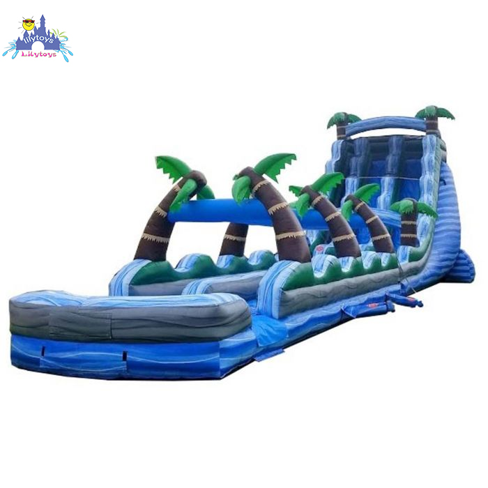 Lilytoys Factory Custom Bounce House Castle Commercial Giant Huge Adult Inflatable Water Slide Slip And Slide Inflatable Water