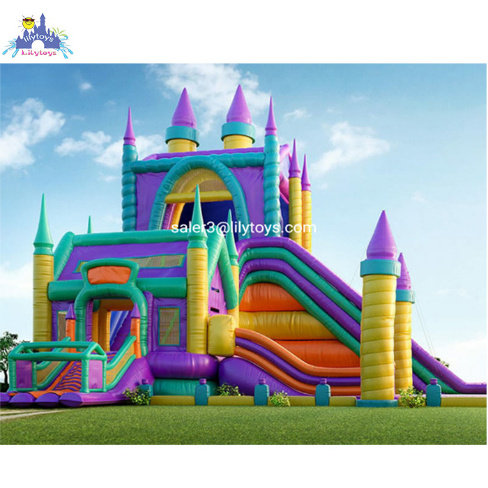 Lilytoys Wholesale Inflat Jumping Kids Giant Inflatable Bounce House Commercial Bouncy Castle with Slide Combo