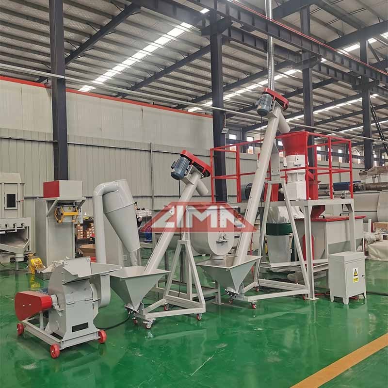 Chicken Feed Mixer And Grinder Machine Automatic Cattle Rabbit Feed Manufacturing Granulator Machine Production Line In Kenya