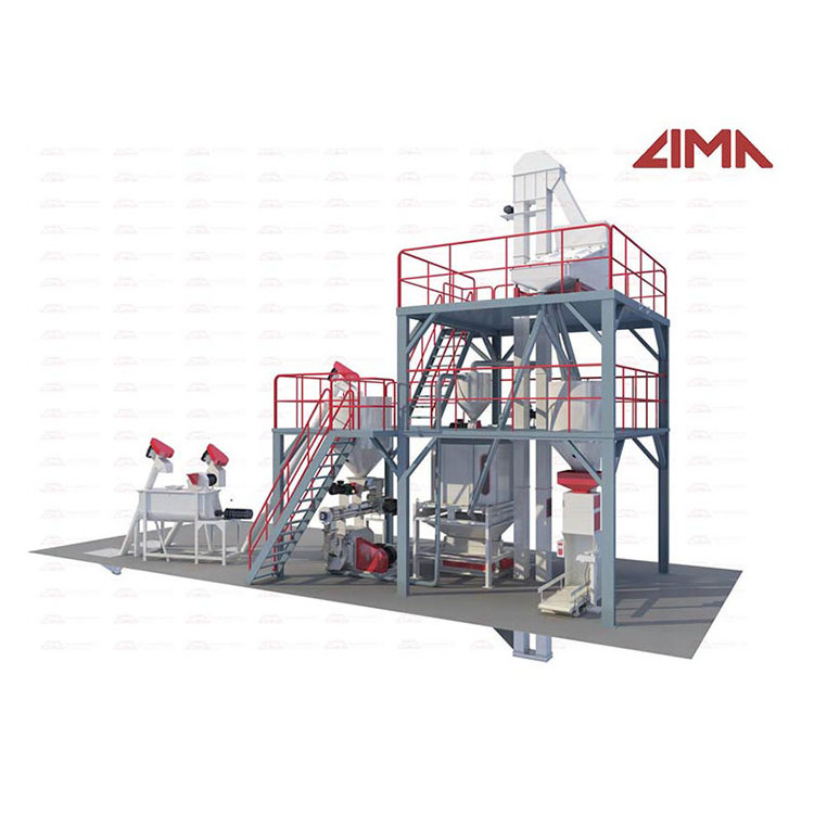 Animal Feed Processing Full Line 2ton~15ton/H Poultry/Chicken/Cattle/Horse/Broiler Feed Production Line India Bangladesh