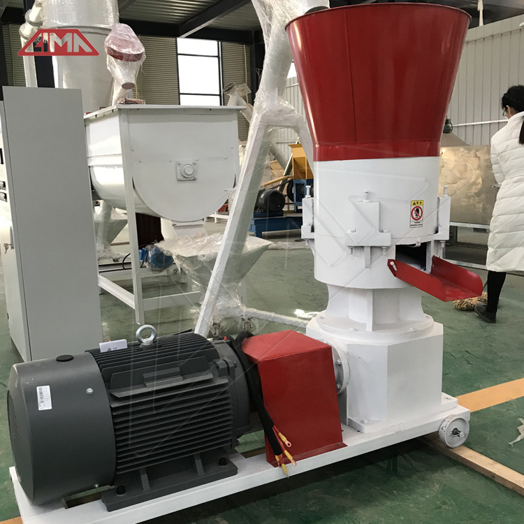 rice husk milling poultry chicken fish animal feed pellet making machine flat die mill pelletizer manufacturing for feeds