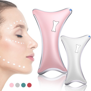 Facial Tool Product Gua Sha massage Board 3 Colors Heating LED Therapy Lifting Massager Electric Vibration Neck Gua Sha Scraper