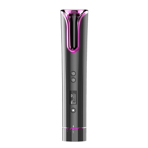 Hair Curler Divider Wireless Automatic Hair Curler USB Charged Vivid and Vogue Hair Curling Automatic Iron LCD Ceramic PTC 3.6 V