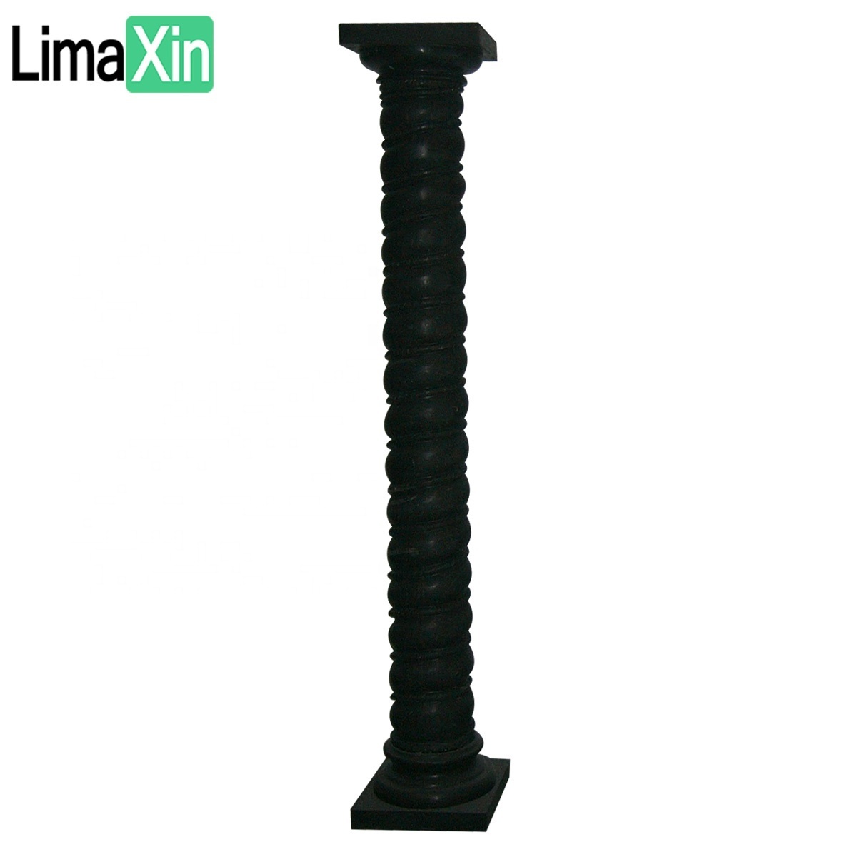 Factory direct supply high-end polished Tuscan outdoor black granite column for sale