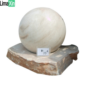 Unique China marble stone floating sphere marble ball fountain rotating ball fountain