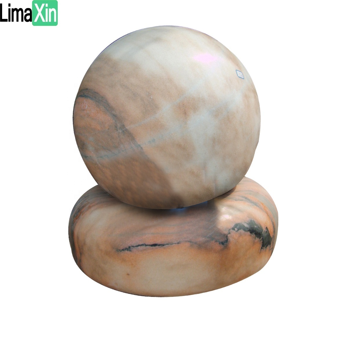 Unique China marble stone floating sphere marble ball fountain rotating ball fountain