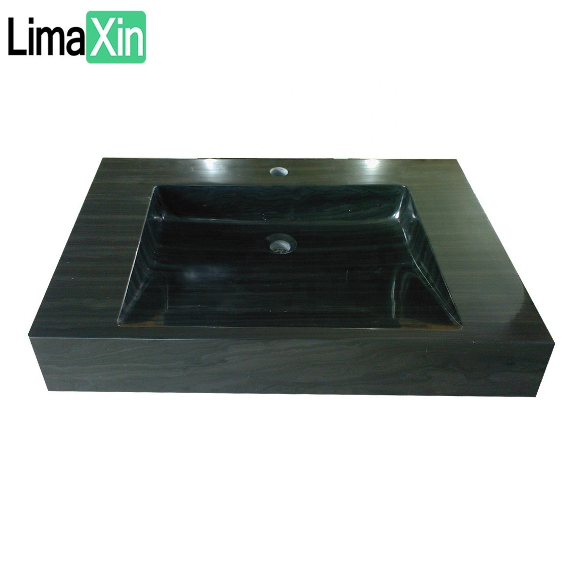 Hot sale Black stone sink unique design marble sink black marble vessel sink