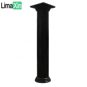 Factory direct supply high-end polished Tuscan outdoor black granite column for sale