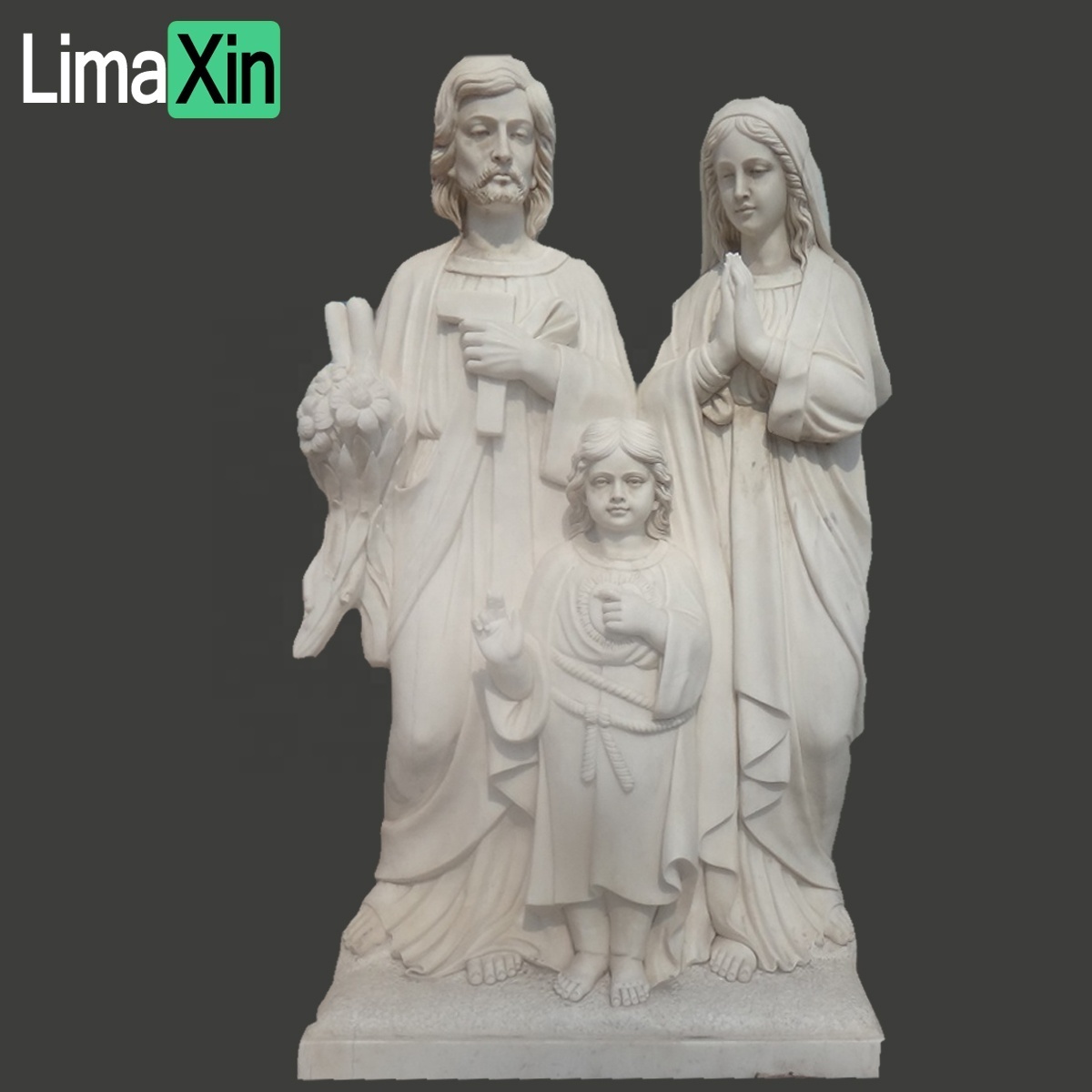 Customized hand carved natural stone marble statue life size marble jesus statue