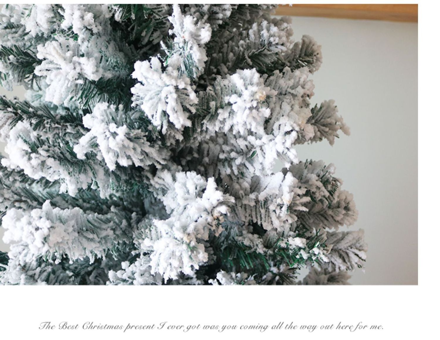 Best Selling Artificial Snowing Flocked Christmas Tree For Outdoor Holiday Wedding Decoration