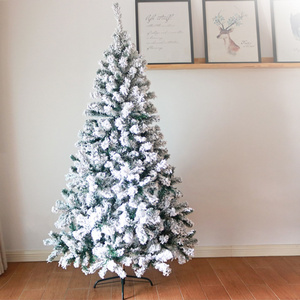 Best Selling Artificial Snowing Flocked Christmas Tree For Outdoor Holiday Wedding Decoration