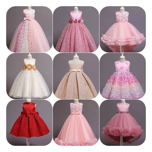 China makes new fashion girl party Princess dress High-end casual children's Princess dress sleeveless chiffon dress