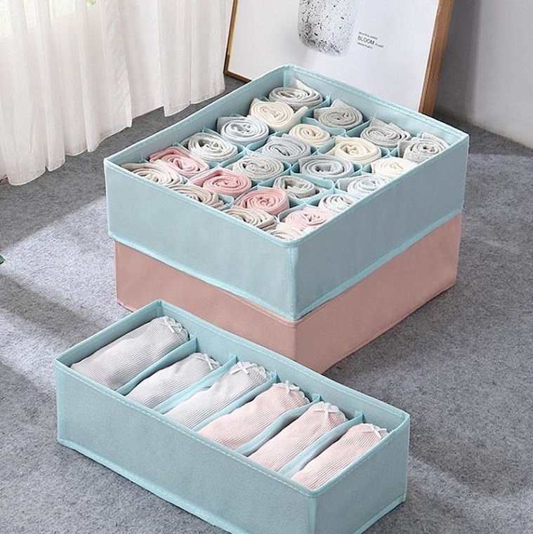 Quality 3 Pcs Wardrobe Organizer Set Fabric Closet Organizers and Foldable Storage Boxes for Clothes