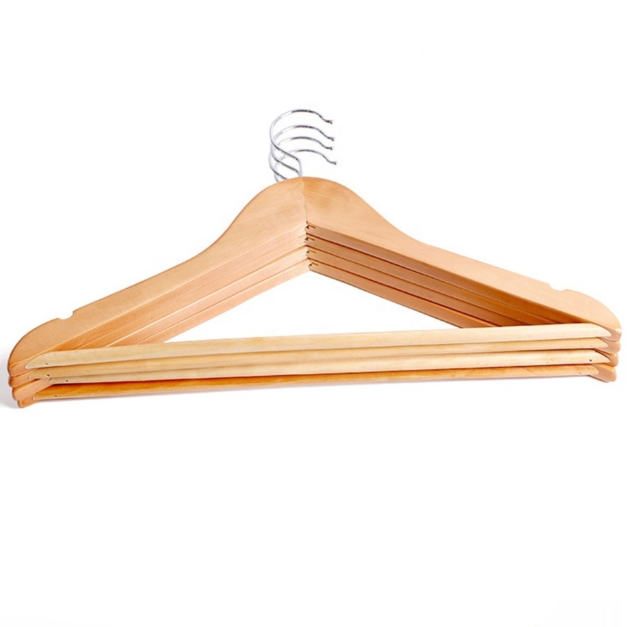 China fashion cheap premium packaging clothes custom coat white wooden hanger with gold hook