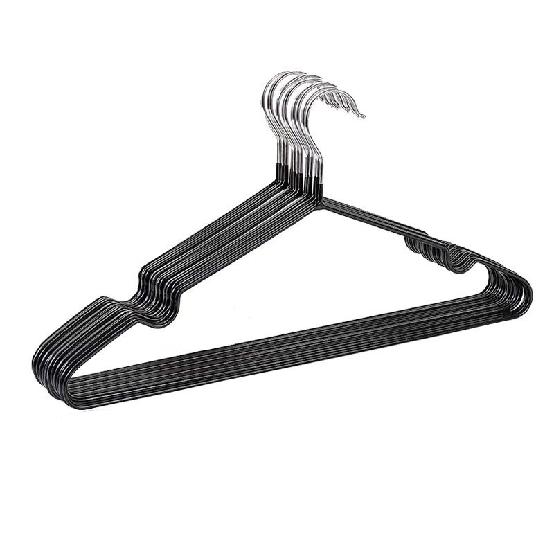 Wholesale PVC Coating Iron Top Clothes Hanger Non Slip Wire Metal Laundry Hanger For Coat Shirt Steel Hangers Manufacturer