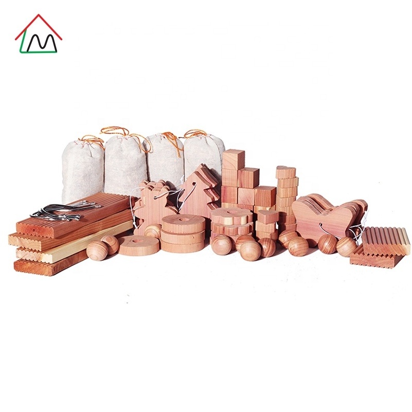 Natural Aromatic Cedar Wood Blocks, Balls, Rings & Hanger Pack Anti Moth Away Repellent