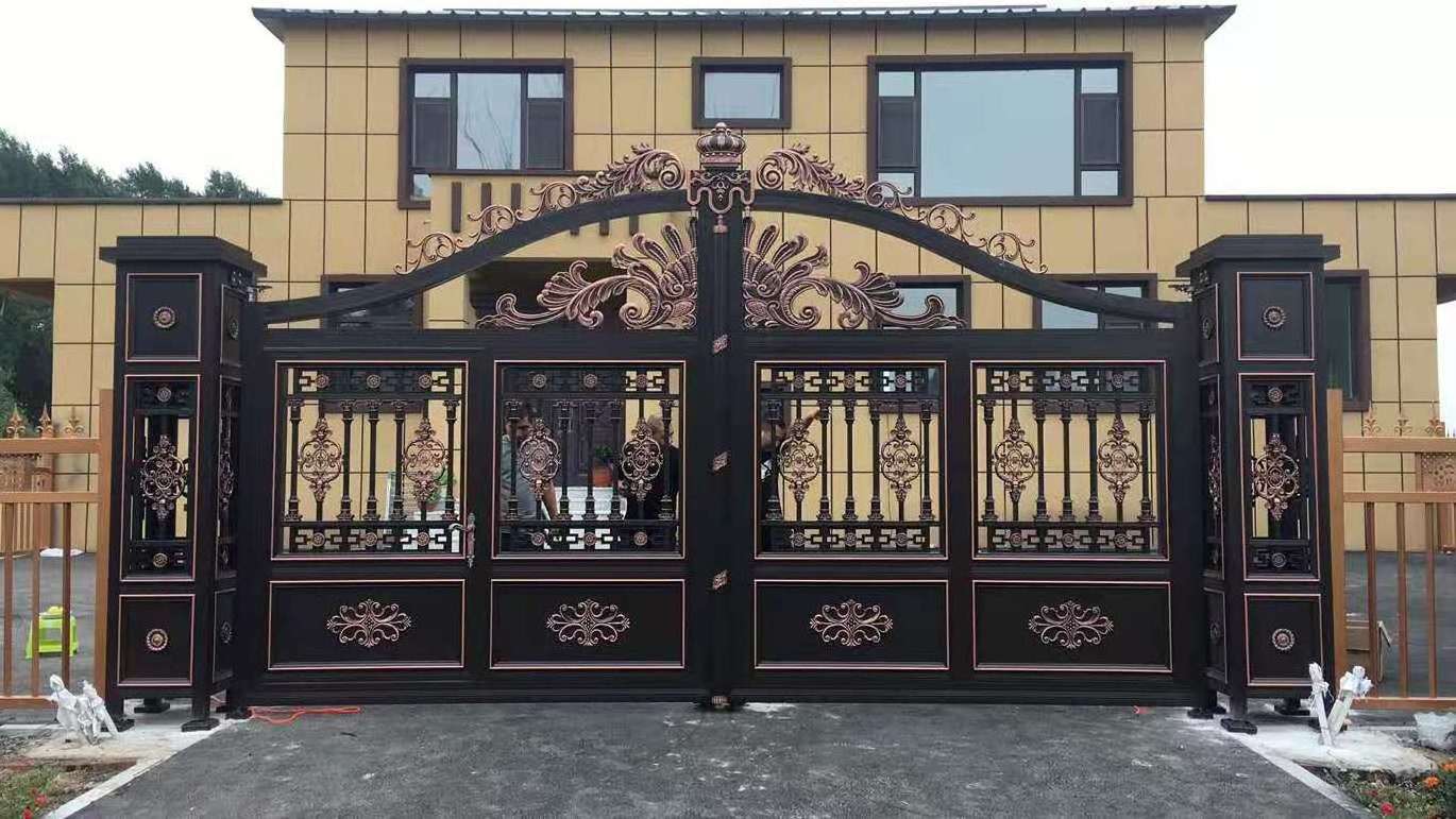 Aluminum art gates design villa garden gate and luxury swing gate