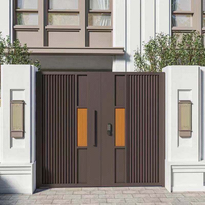 Villa Garden Gate Fence Art Electric Sliding Door Motor Garage Gate Aluminum Design Iron Gate Custom Modern Graphic Design Aorot