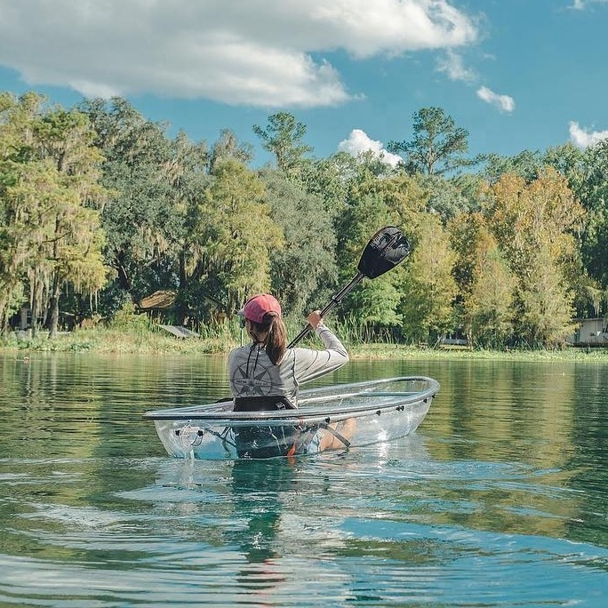 Full transparent kayak clear kayak crystal kayak glass boat see through canoe