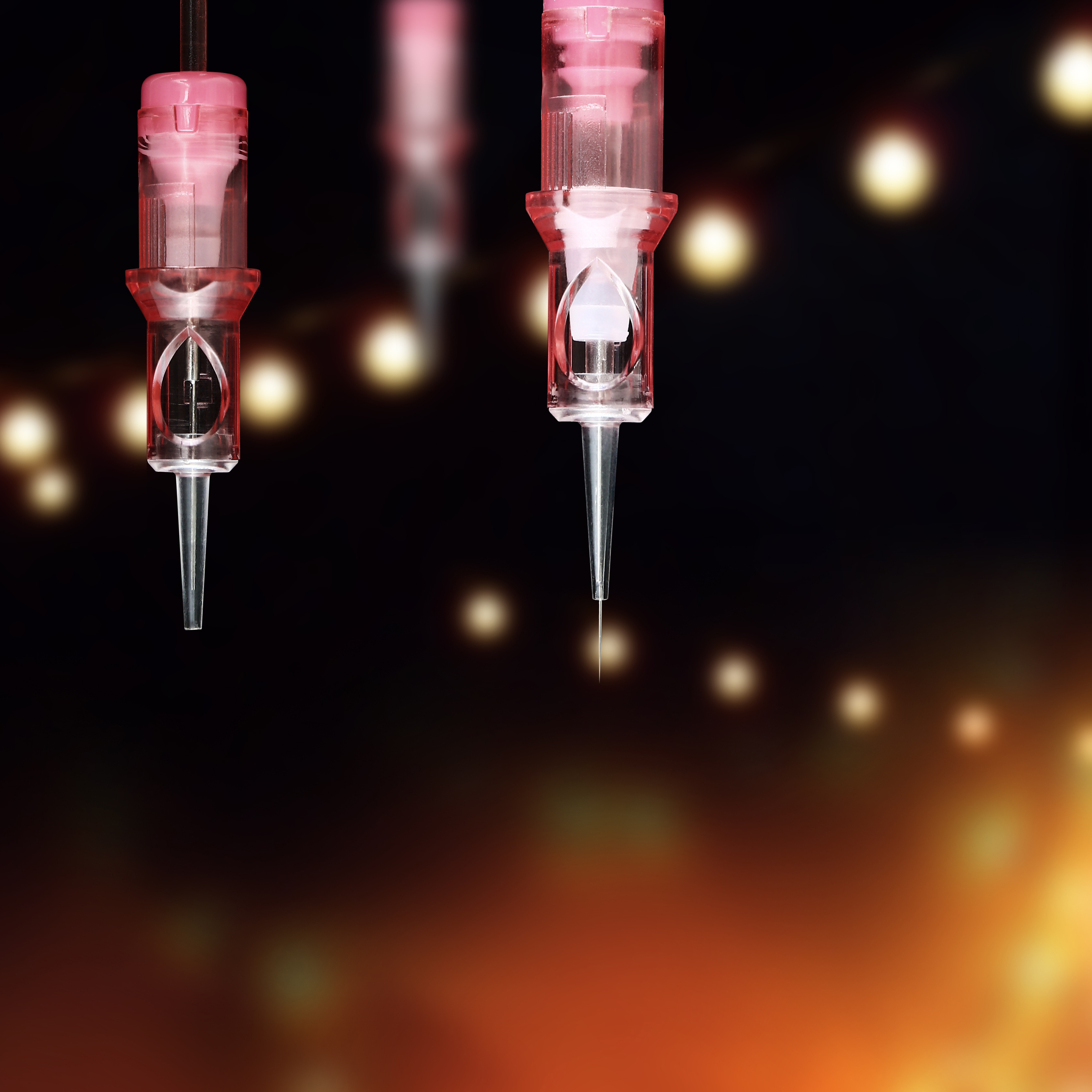 Hot-selling Pink QUATAT VIPER PMU&SMP Long Taper Tattoo Needle Cartridges