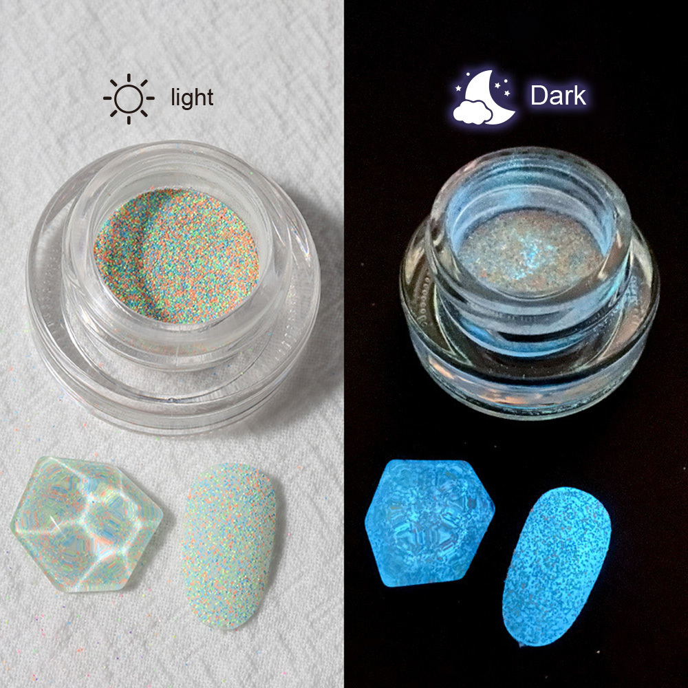 New Arrival Acrylic Powder Luminous Effect Glow in Dark Nail Art Powder