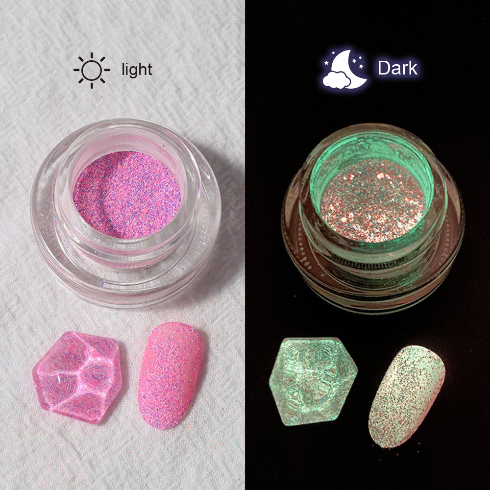 New Arrival Acrylic Powder Luminous Effect Glow in Dark Nail Art Powder